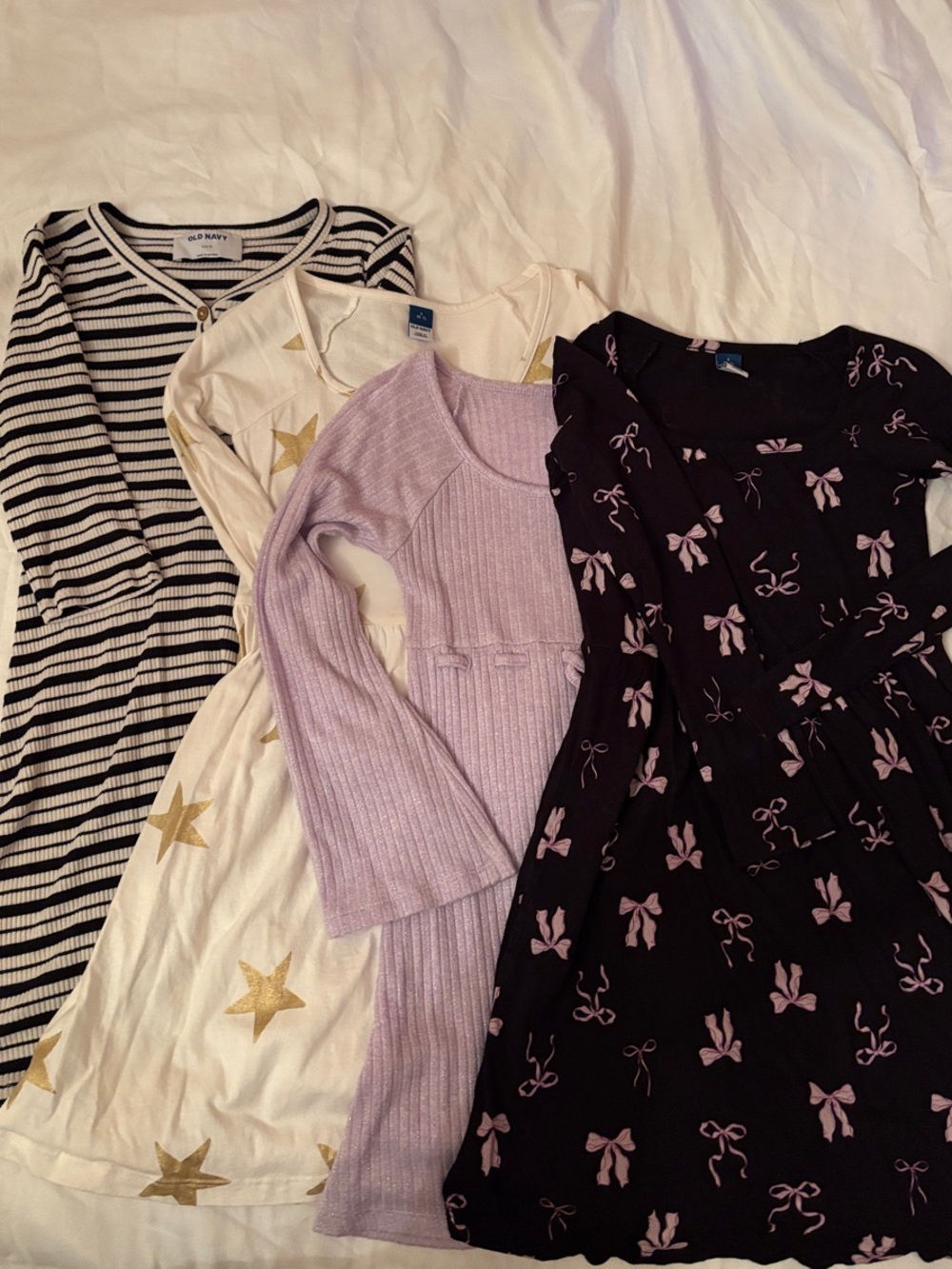 4 pack Old Navy Girls' Print Dresses- size 6/7